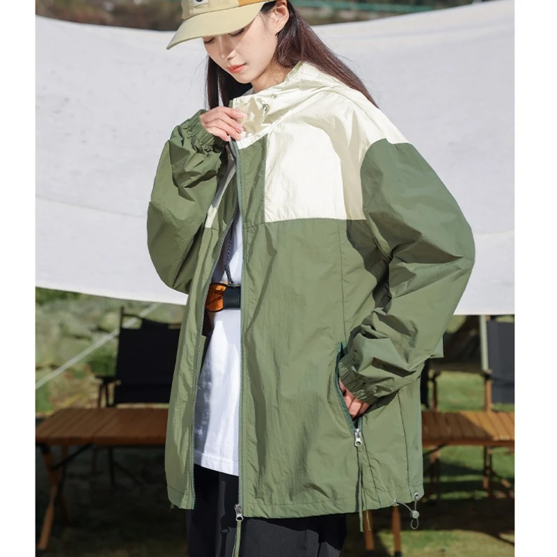 Women's Sun Protection Hiking Jacket Men Women Thin Skin Coat Breathable UV Proof Camping Jacket UPF50+ Sunscreen Coat Clothing