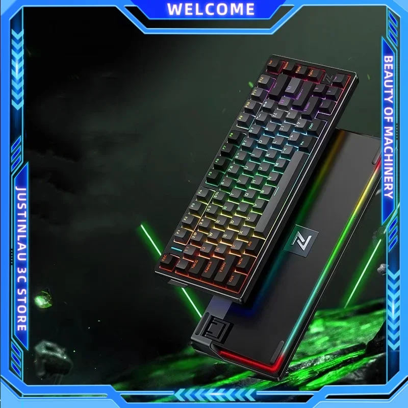 Wireless Mechanical Keyboard Reaper Axis Gamer Keyboard Customized Hot-Swap 75%Layout Profile Gasket Structure Gaming Keyboard