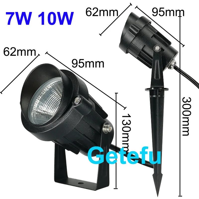 LED Garten leuchten im Freien LED Wasser prof Rasen lampe v110v12v 10 w7w Landschaft Spike Glühbirne IP65 LED Licht Gartenweg Scheinwerfer – Detail 7