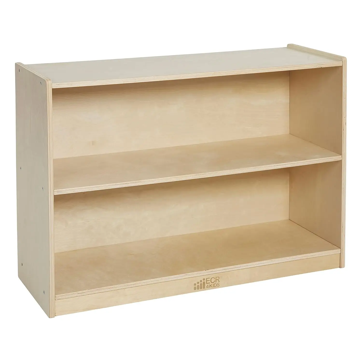 

4Kids 2-Shelf Mobile Storage Cabinet, Classroom Furniture, Natural
