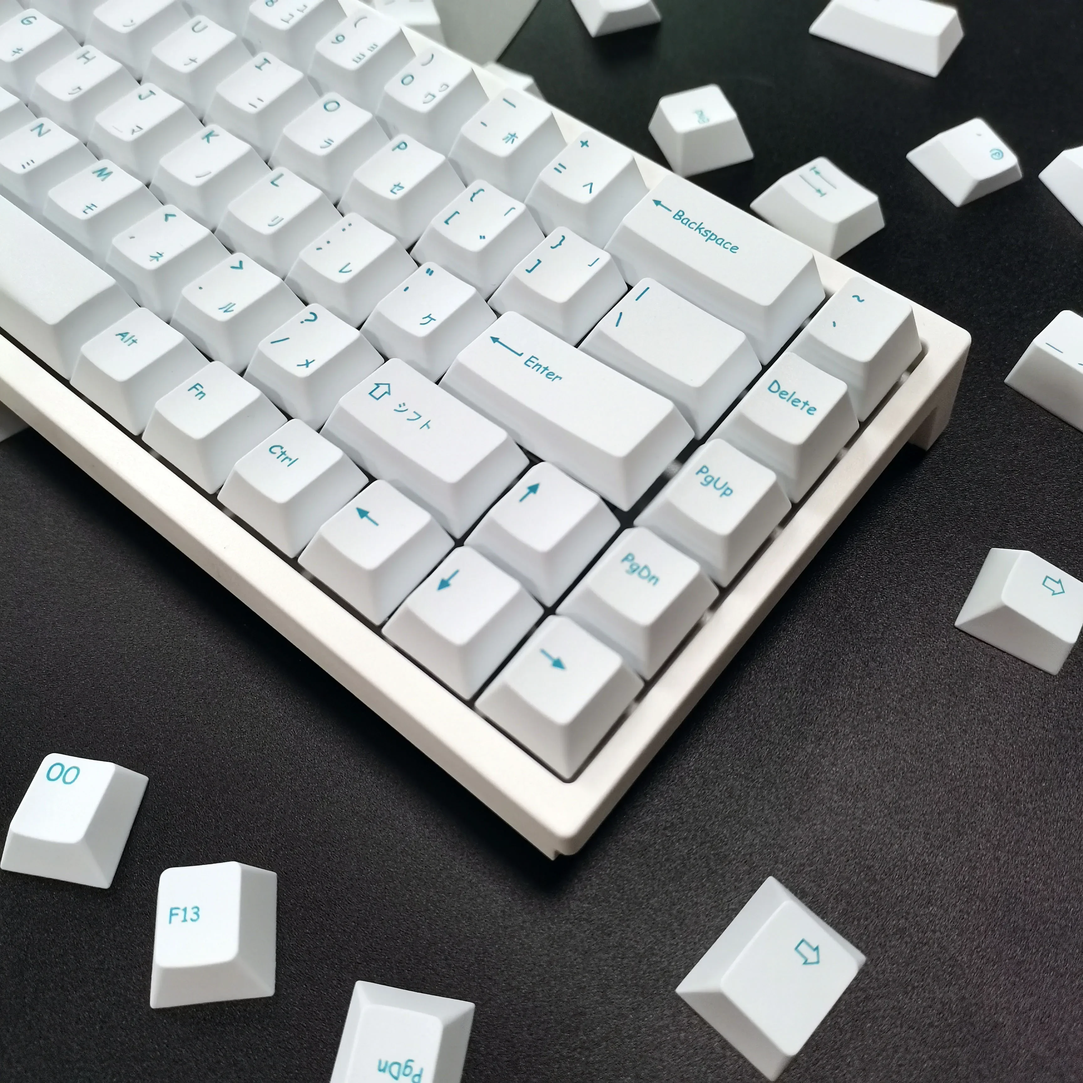 Minimalist Baiying/Japanese root Original factory highly sublimated PBT keycaps Customized mechanical keyboard heat