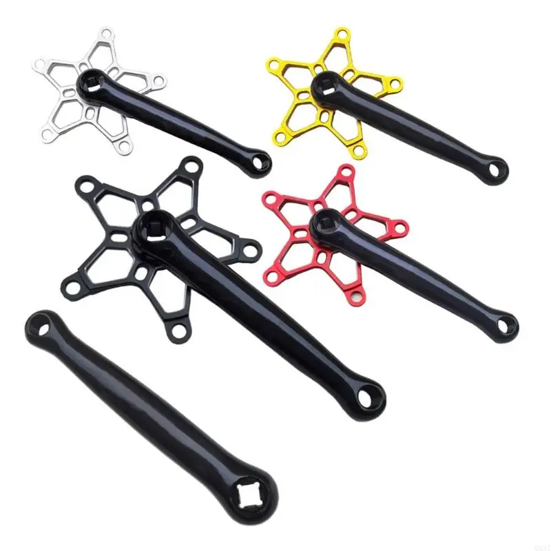 

Q84C Bicycles Crank Arm Aluminium Alloy 170mm Bicycles Crankset Bike Pedal Crank Arm Replacements for Mountain Bike Road Bike