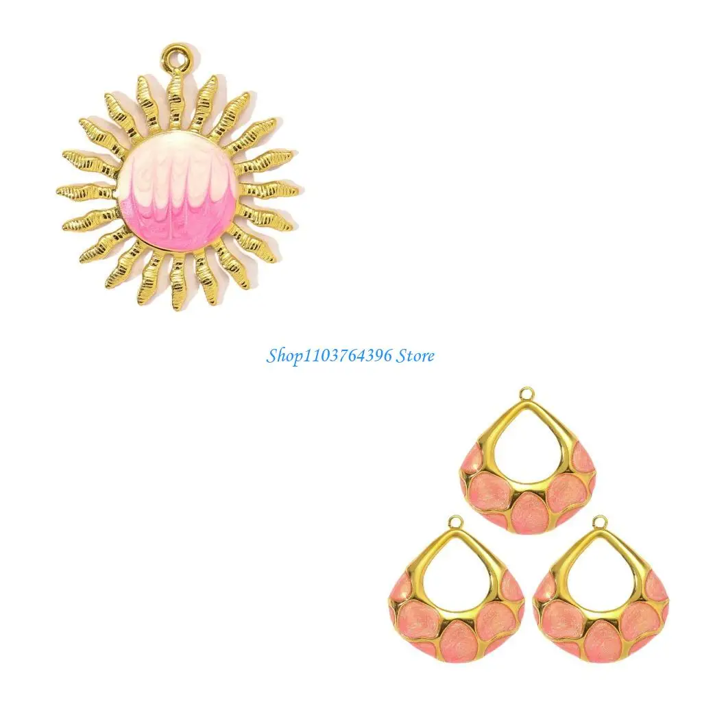 

Pack Of 3 Gold Silver Plated Ocean Theme Sturdy Charms Stylish Pendant For Customizable Necklace Jewelry Design