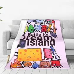 BFDI Inanimate Insanity All Characters Plush Blanket Battle Dream Island Awesome Throw Blankets Home Rug Piece Lightweight Thin