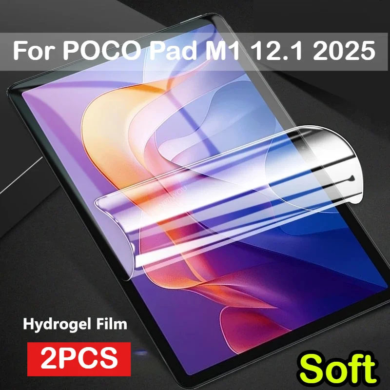 �y�Z�[�����z2026�N�V�^ �\�t�g�N���AHD�n�C�h���Q���ی�t�B���� Xiaomi Poco M1 12.1 Redmi Pad 2 Pro SE 11 2025 �X�N���[���t���J�o�[ ���h�~