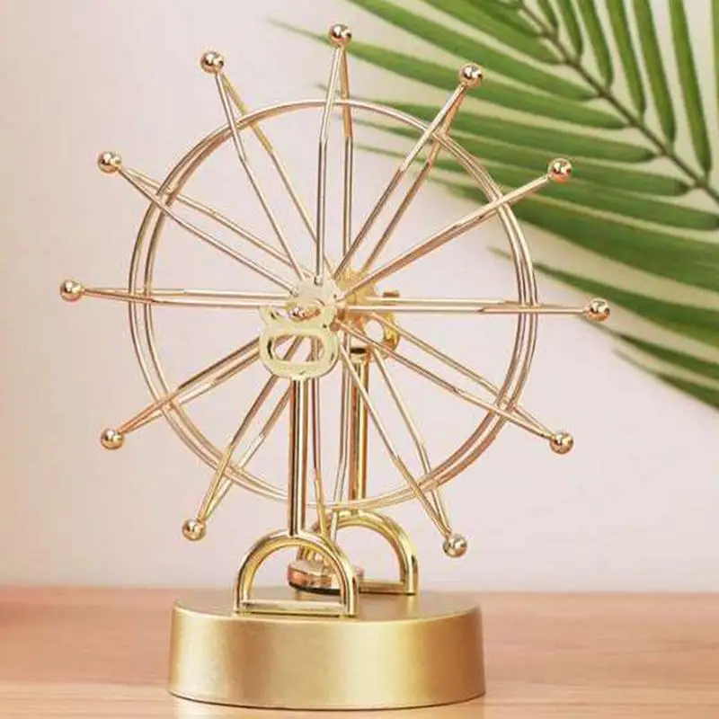 

Permanent Motion Machine Ferris Wheel Pendulum Rotating Newton Ornaments Home Living Room Home Decoration Accessories Home Decor