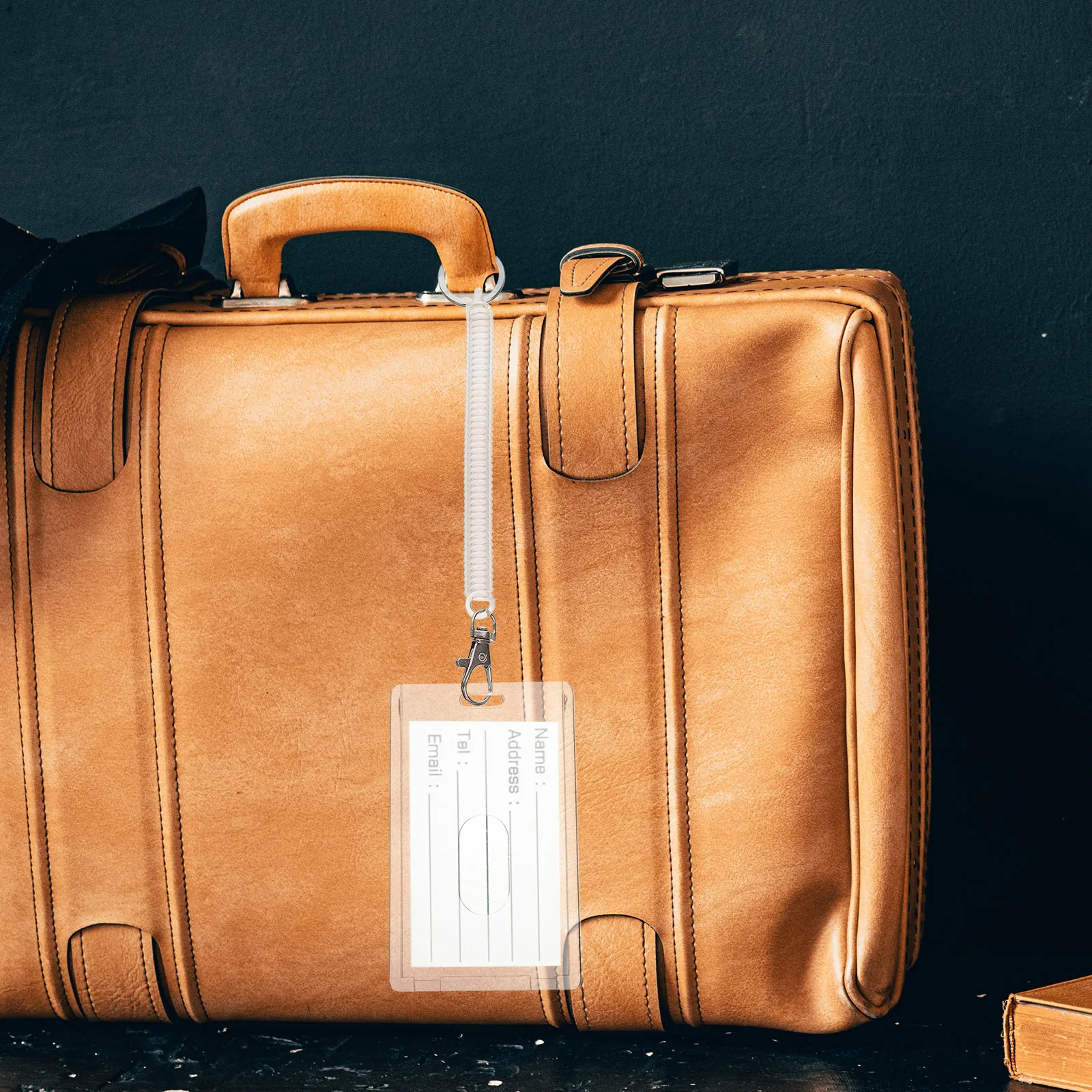 5 ensembles de manchons de carte d'identité, protecteur de Badge réutilisable, porte-carte Vertical transparent, lanière de poignet, commodité longue durée