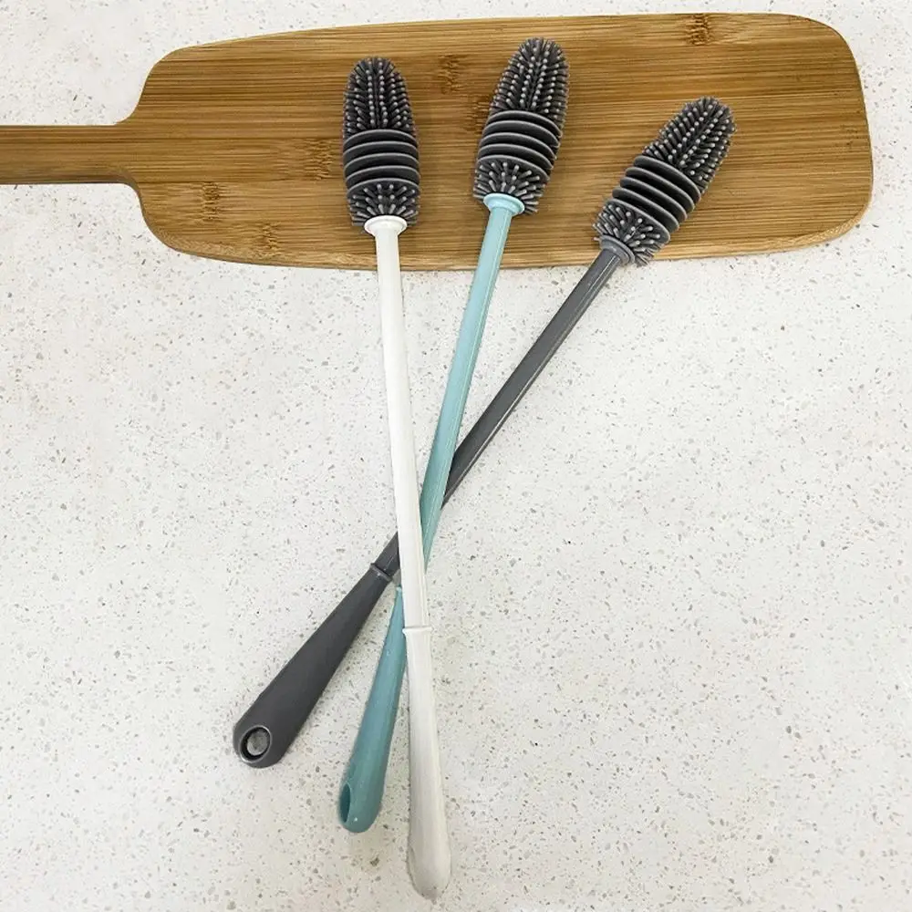 Sanitary Scrubber Silicone Cleaning Brush Multi-function Food Grade Glass Cleaner Cleaning Tool Cup Scrubber Milk Bottle Brush