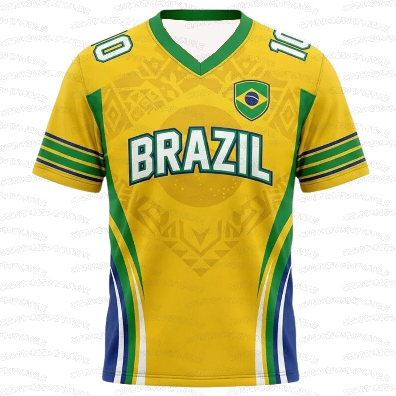 Brazil Soccer Team Sports Jersey - Quick Dry & Breathable