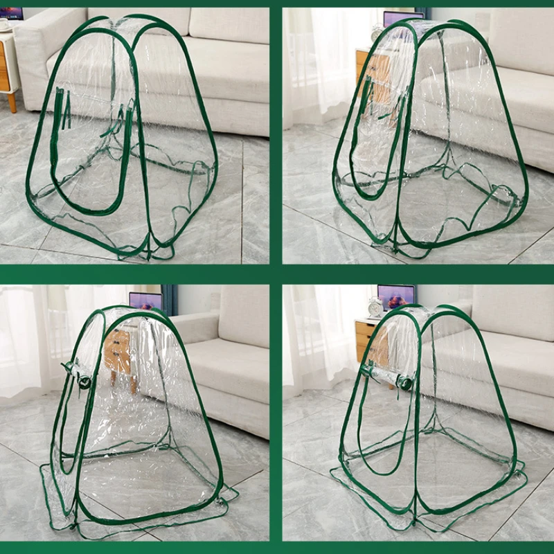 

Automatic Pop Up Greenhouse Plant Flower Growing Room Tent Outdoor PVC Transparent Fishing Counrtyard Outdoor Camping Gazebo