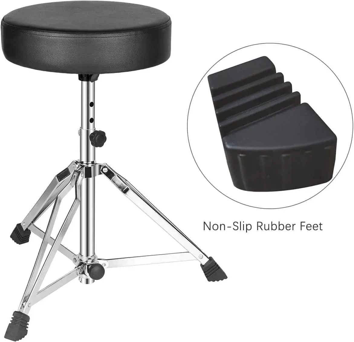 3 Pieces Drum Rubber Feet Pad Small Code Fit for for Drum Hardware Cymbal Stands Drum Rack System Rubber Feet Pad