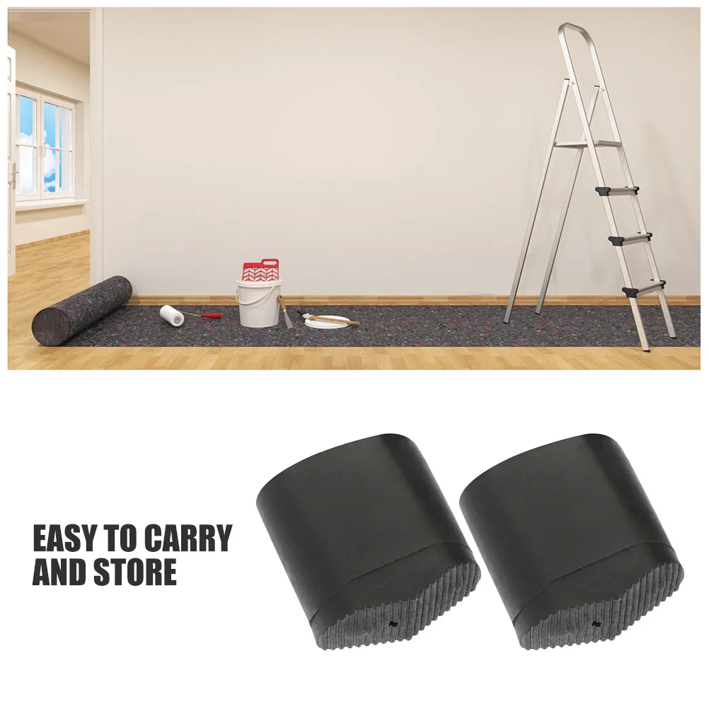 2 قطعة حصيرة القدم خطوة عدم الانزلاق غطاء سيليكون سميكة الساق حامي استبدال للمنزل مكتب متجر استخدام دائم مكافحة