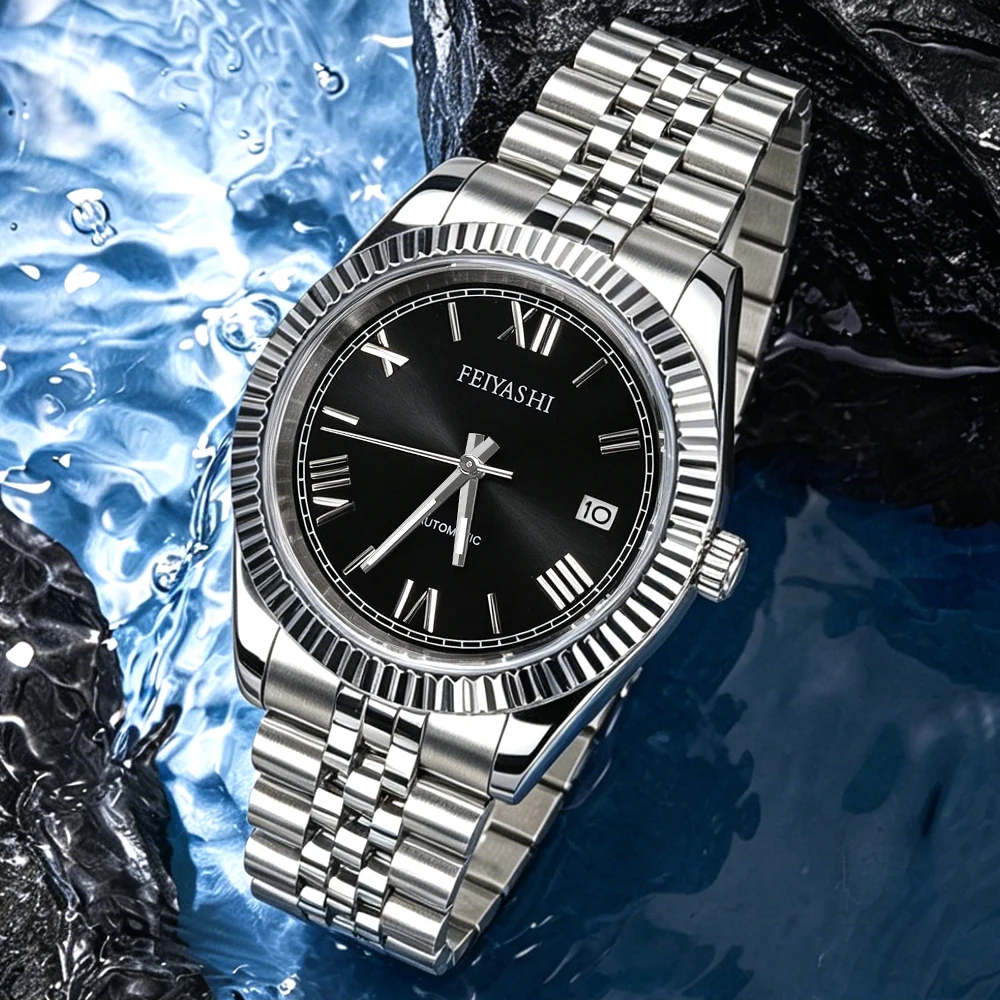 FEIYASHI 40mm/37mm Luxury Watches Steel Band 10ATM Water Resistant NH35A Automatic Mens Sapphire Crystal Mechanical Watch Reloj