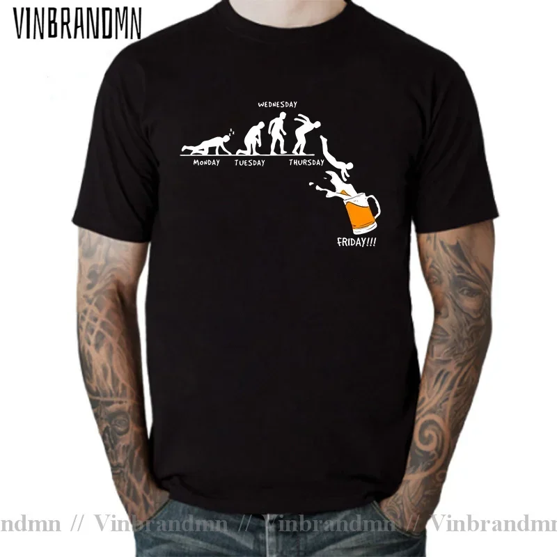 Week Craft Beer T Shirt Men Tops Short Sleeve T-shirt Cotton Mans Tshirt Cotton Casual Funny T-Shirts Drunk Tee Alcohol Drinking