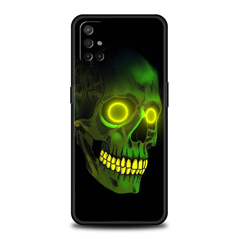 Fashion Skull Silicone Case For Oneplus 10 Nord N100 N200 N10 2 CE Z 7 8 9 9RT 10R 9R 7T 8T Pro 5G Luxury Shockproof Shell Capas