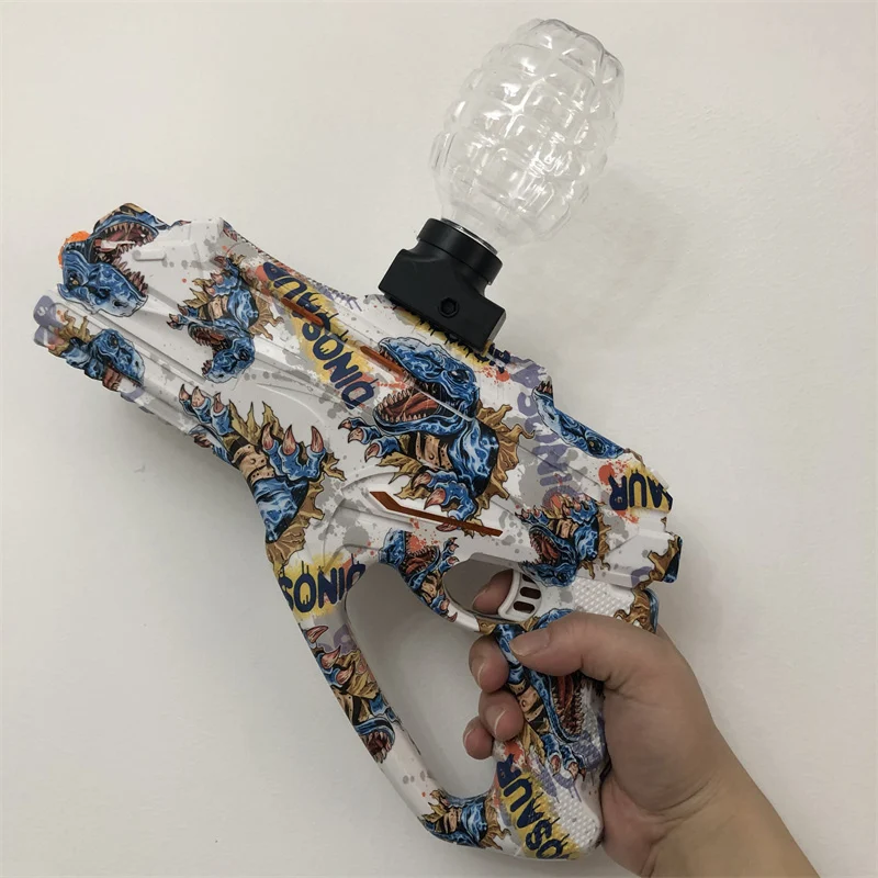 High-speed space Electric Gel Ball Toy Gun Burst dinosaur Plug And bottle Magazine For Outdoor Interactive Parent-child Games