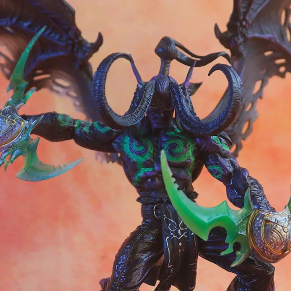 26 cm DC Gioco WOW Personaggio Demon Hunter illidan Stormrage Action figure Statua in PVC Modello da collezione regalo per bambini giocattoli Deluxe in scatola