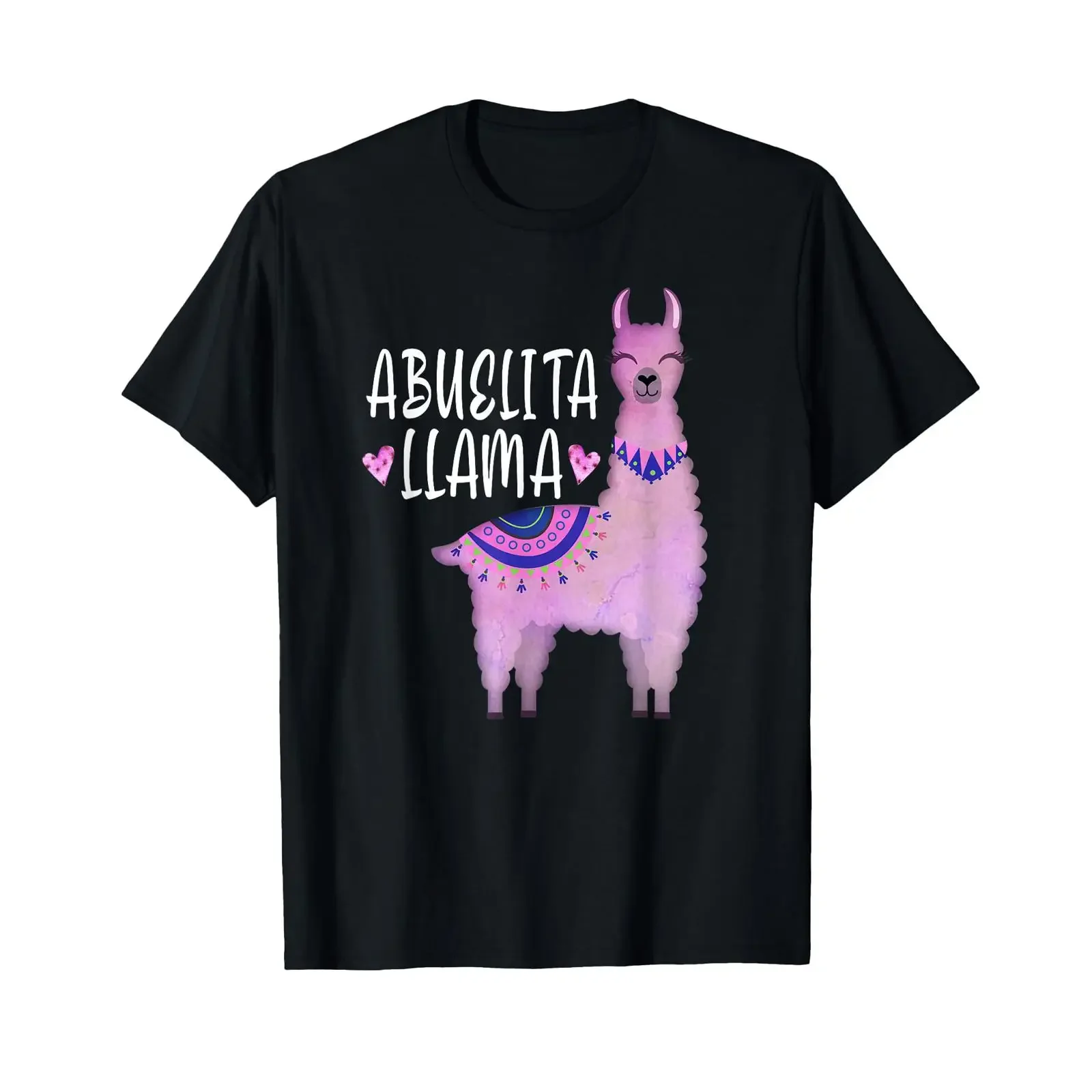 Футболка Abuelita Llama Spanish Granny Grandma Funny Lover, винтажная, с эффектом потертости, дышащая, универсальная, эластичная, повседневная, слегка облегающая