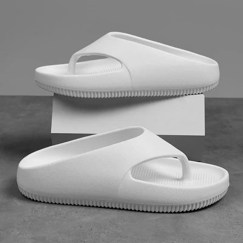 

Водонепроницаемые двусторонние шлепанцы для пар с толстой подошвой, супермягкие, легкие, удобные, модные сандалии