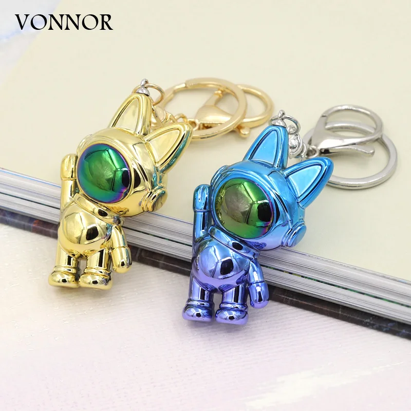 Women Jewelry Cute Cartoon Anime Rabbit Key Chain Gradient Color Acrylic Gymnastics Rabbit Keychain Accessories Gift for Friends