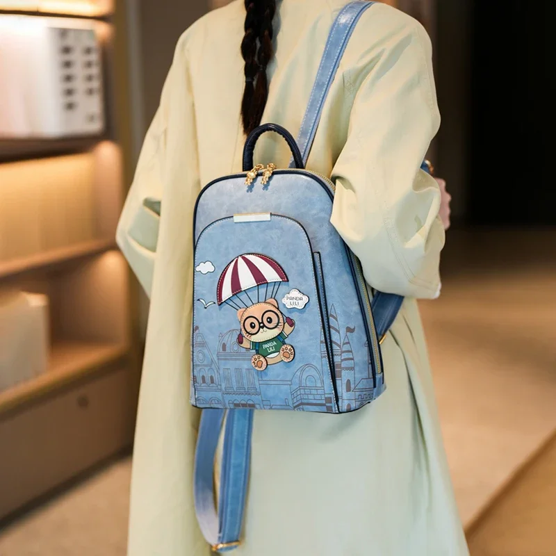 

Женский маленький повседневный рюкзак с милым узором, школьный рюкзак в студенческом стиле, модный женский повседневный рюкзак с героями мультфильмов аниме
