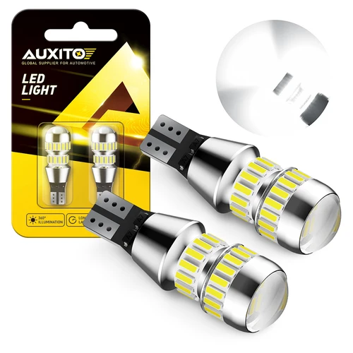 AUXITO 2 uds T15 W16W LED Canbus sin errores bombillas para automóvil 921 912 luz LED de respaldo lámpara de estacionamiento inverso para coche luces blancas de xenón para coche