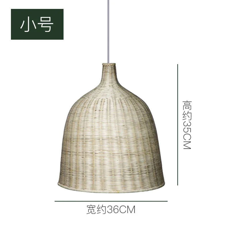 Different creative personality Southeast Asian rattan chandelier restaurant tea room bar hand-woven bamboo rattan lampshade
