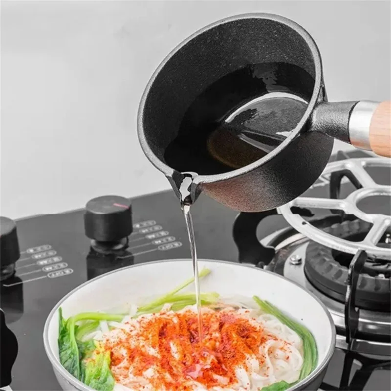 Cast Iron Frying Pan Suitable for Gas Stoves Convenient and Durable Easy To Store Durable Comfortable Grip Strength Frying Pan