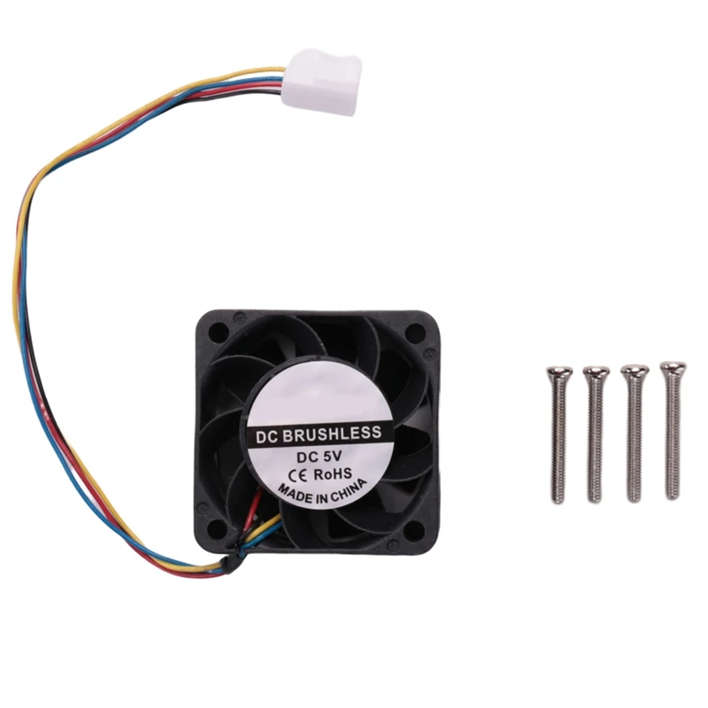 For Jetson Nano Cooling Fan 5V, 4PIN Reverse-Proof,PWM Speed Adjustment, Strong Cooling Air