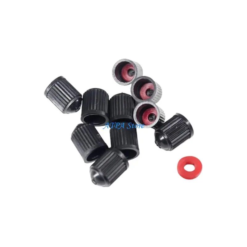 U13C Leakproof Tire Valves Caps Sealing Washers Universal Car Motorcycle Electric Bike