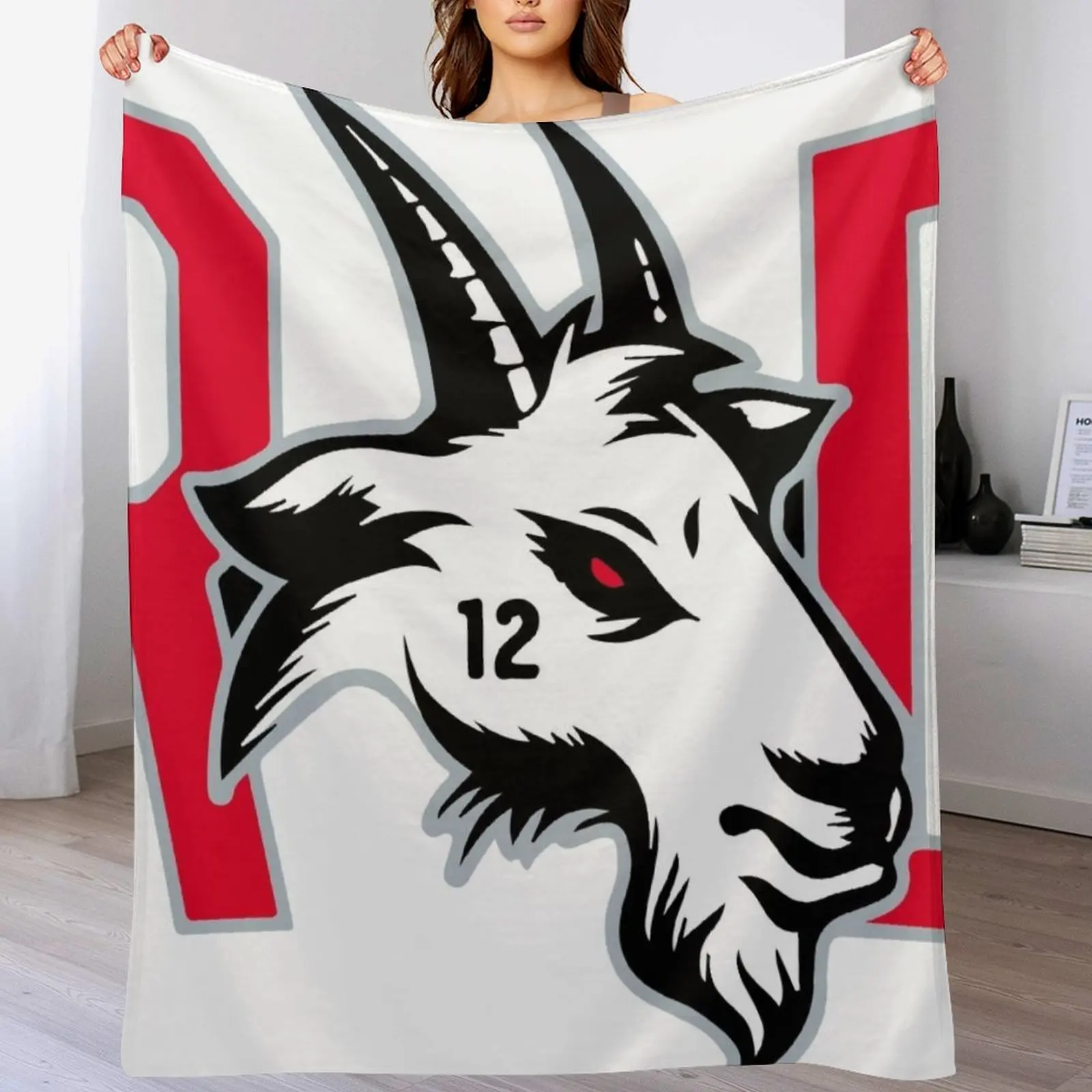 

GOAT Throw Blanket Cozy Warm Blanket for Bed Room Decor