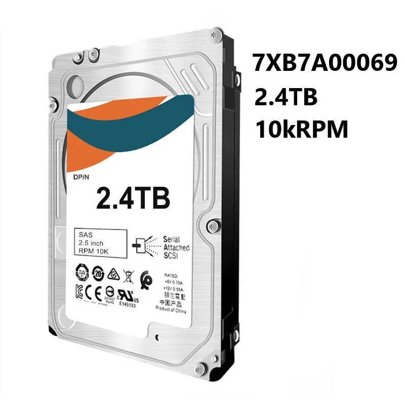 NEW HDD 7XB7A00069 01GV182 2.5in 2.4TB 10K RPM SAS 12Gb Hot Swap Enterprise Internal Hard Disk Drive For L-e-n-o-v-o-Server