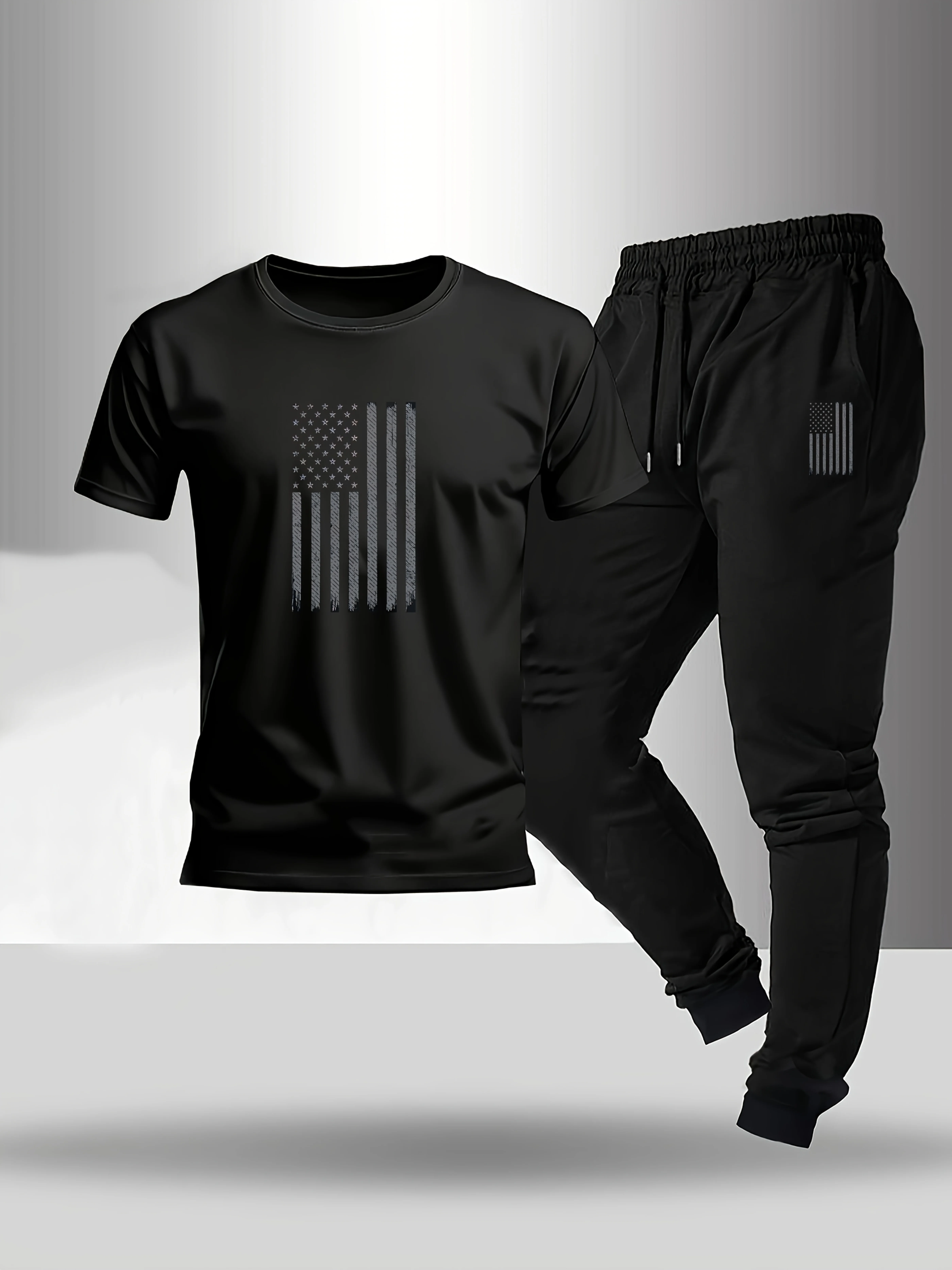 2026 American men's casual sports outfit - summer t-shirt and pants set - trendy and fashionable sports outfit