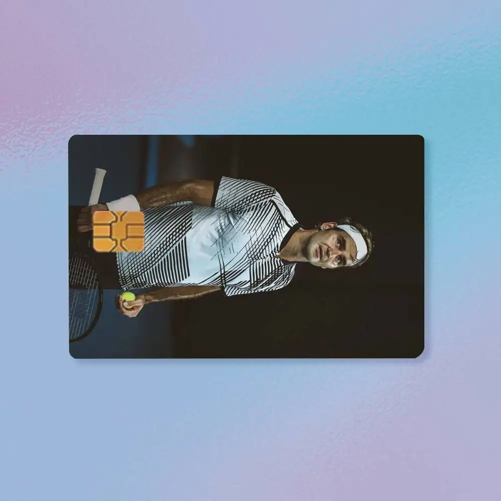 R-Tennis-Roger Federer Credit Card HD Stickers Premium matte film effectively prevents fingerprints and daily abrasion.