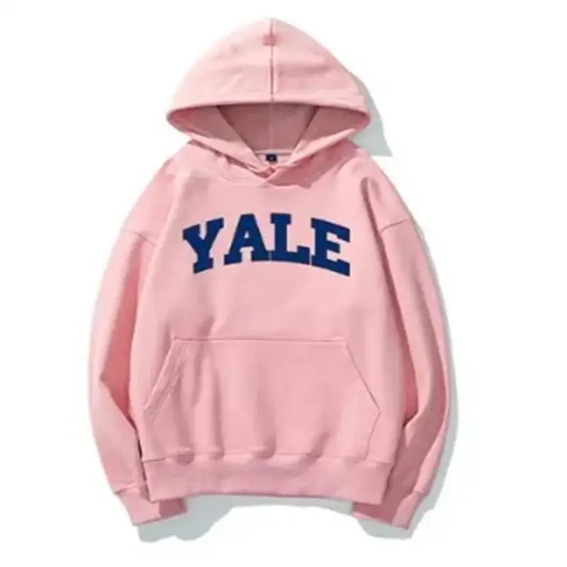 Yale University Unisex Long Sleeve Printed Hoodie Casual Sweatshirt  Pullover Sweatshirt Adult Sportswear Classic Simple Trendy