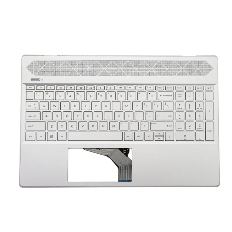 

For HP 15-CS 15-CW TPN-Q208 Palmrest Keyboard US Backlit Upper Case L24752-001