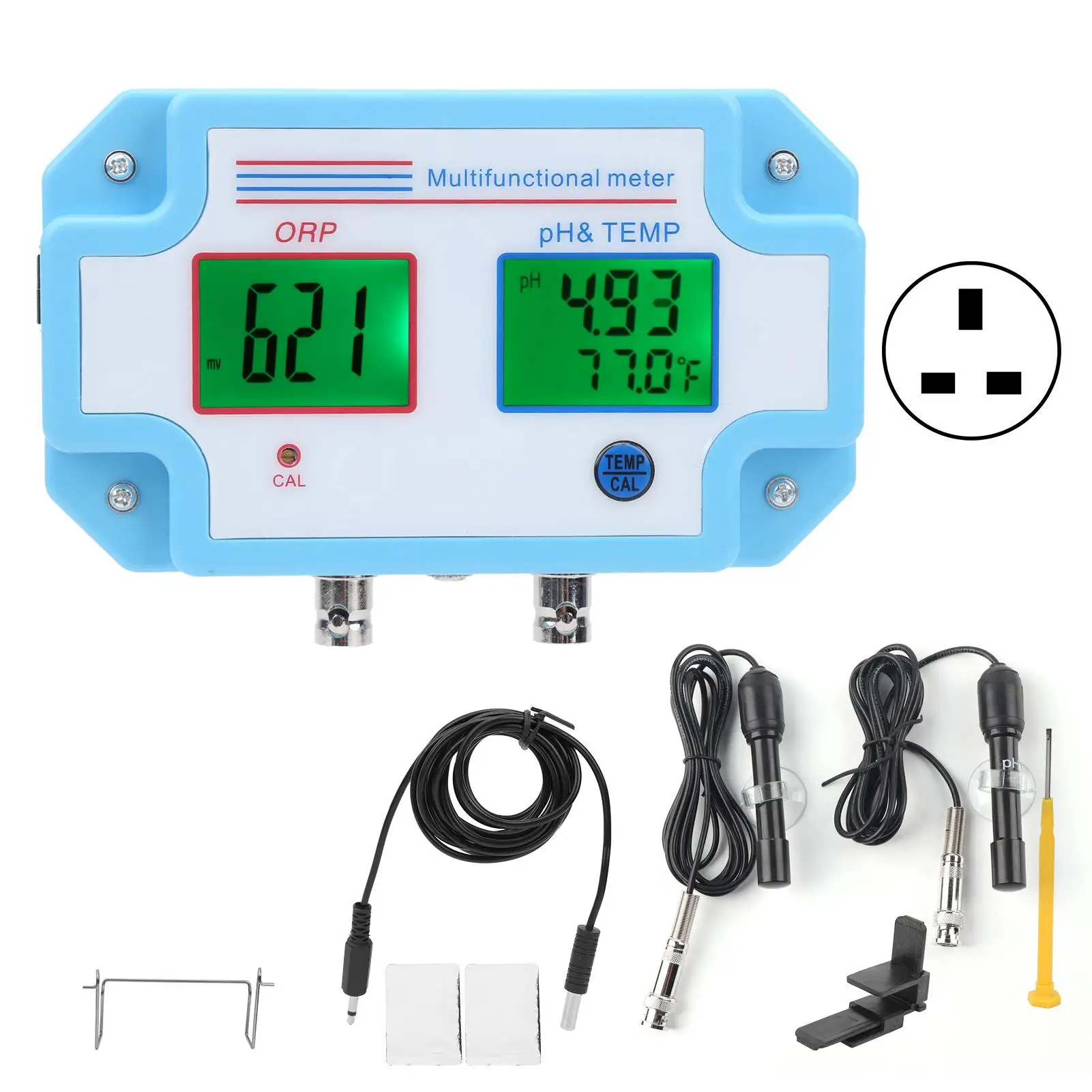 

3 in 1 PH ORP Temperature Water Quality Detector Multifunctional Online for Aquariums Pools Hydroponics
