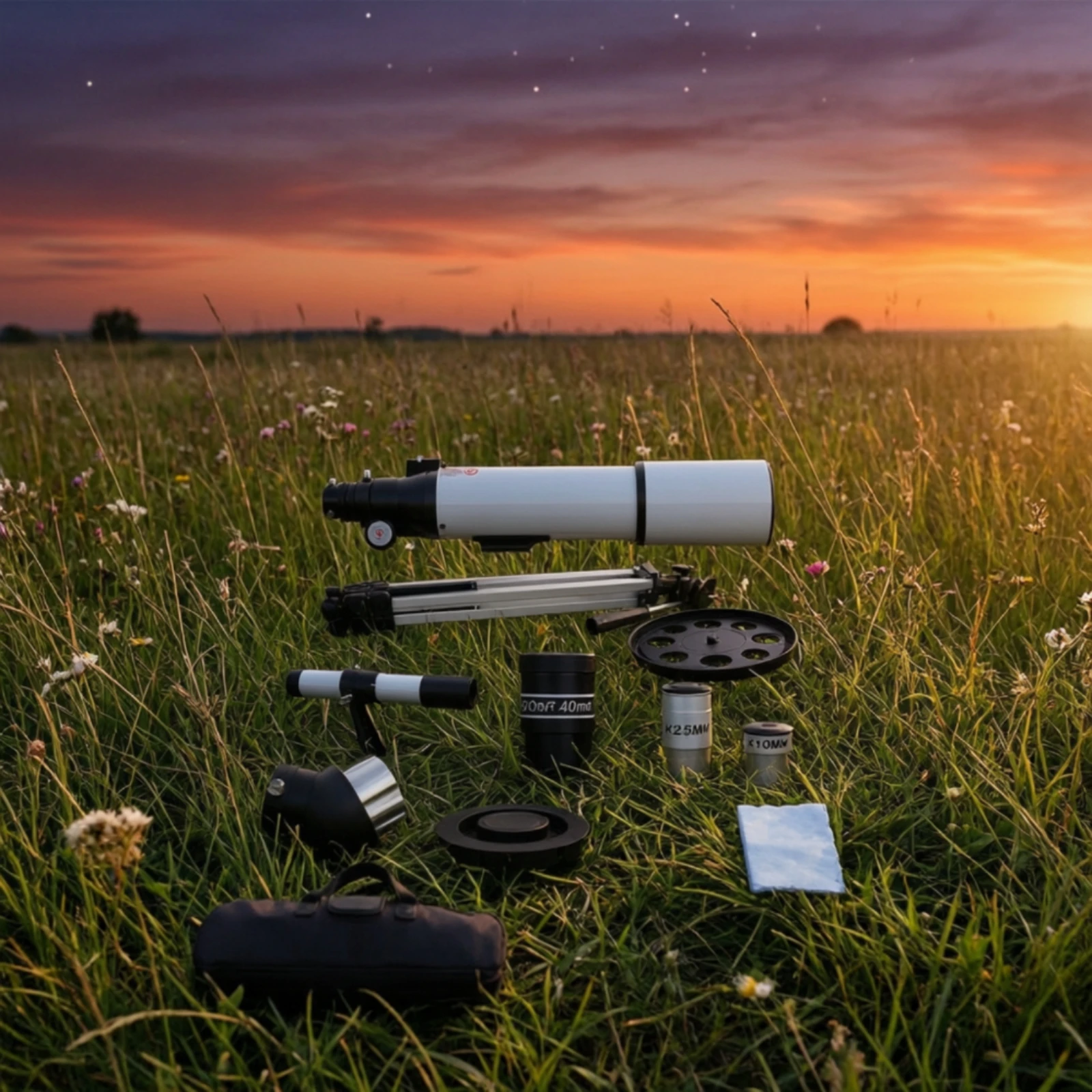 80600 Refracting Astronomical Telescope 80mm Opening Telescope with Barlow Lens and Eyepieces Beginner-Friendly Easy to Set Up