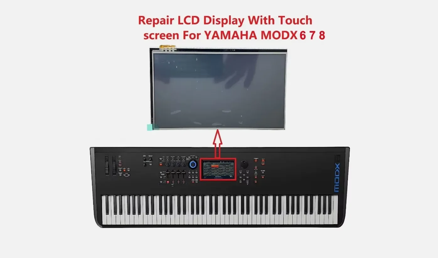 

LCD Display With Touch Screen Digitizer For Yamaha MODX MODX6 MODX7 MODX8