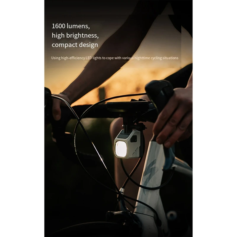 

CBL 1600 Bike Lights with Cut-Off Line Beam,USB-C Rechargeable Bike Headlight, IPX 6 Waterproof Bike Front Light-A10G