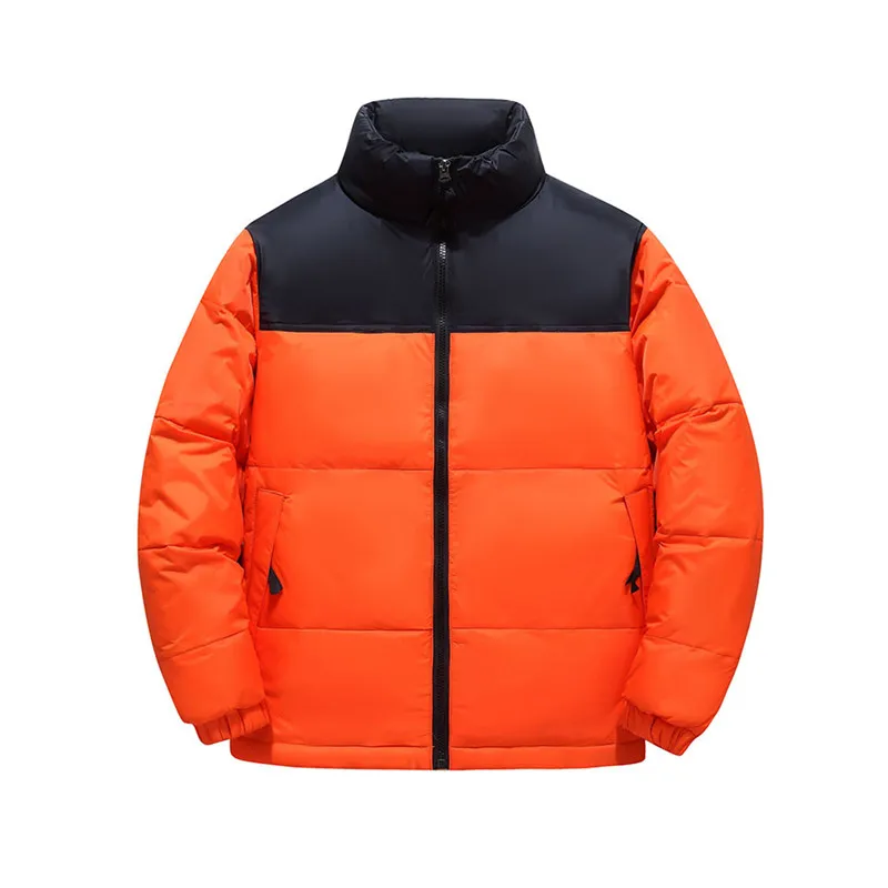 

Мужская премиум-куртка с оранжевым модным дизайном, оригинальная верхняя одежда, зимняя модная куртка из утолщенного полиэфирного волокна.