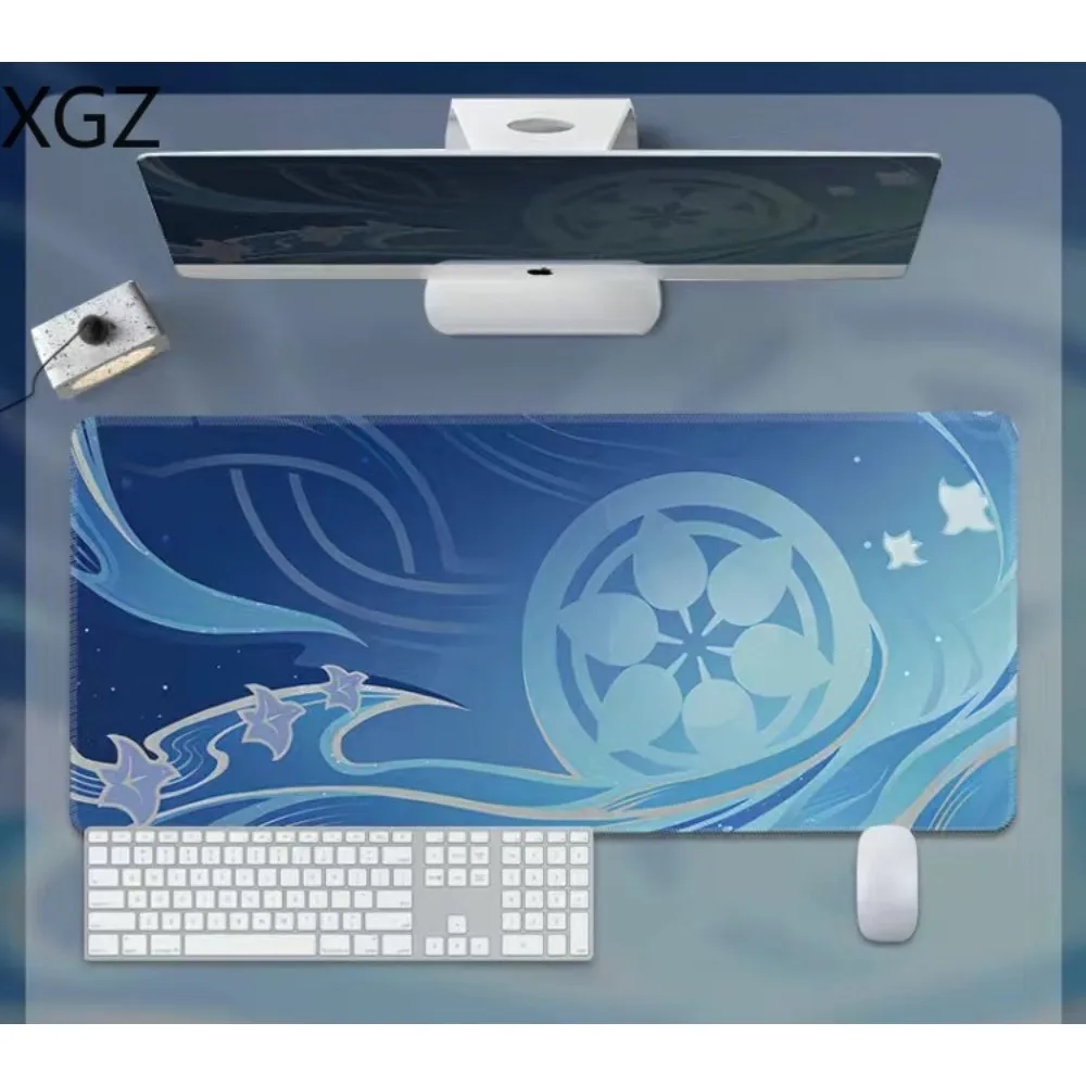 Genshin Pattern Game Mouse Pad Extra Large Mandrill Ganyu Walnut Two-dimensional Computer Keyboard E-Sports Desk Mat
