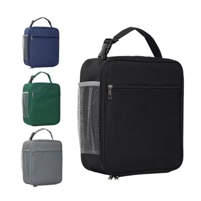

Portable Lunch Bag For Women Thermal Insulated Lunch Box Tote Cooler Handbag Waterproof Bento Pouch Office Food Shoulder Bag