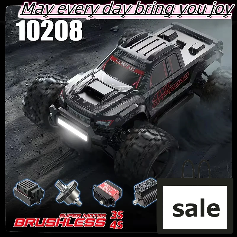 

Mjx Upgrade 1/10 Brushless 10208 V2 Off-Road Vehicle Electric Remote-Controlled High-Speed Car App Set Parameters Gift For Boy