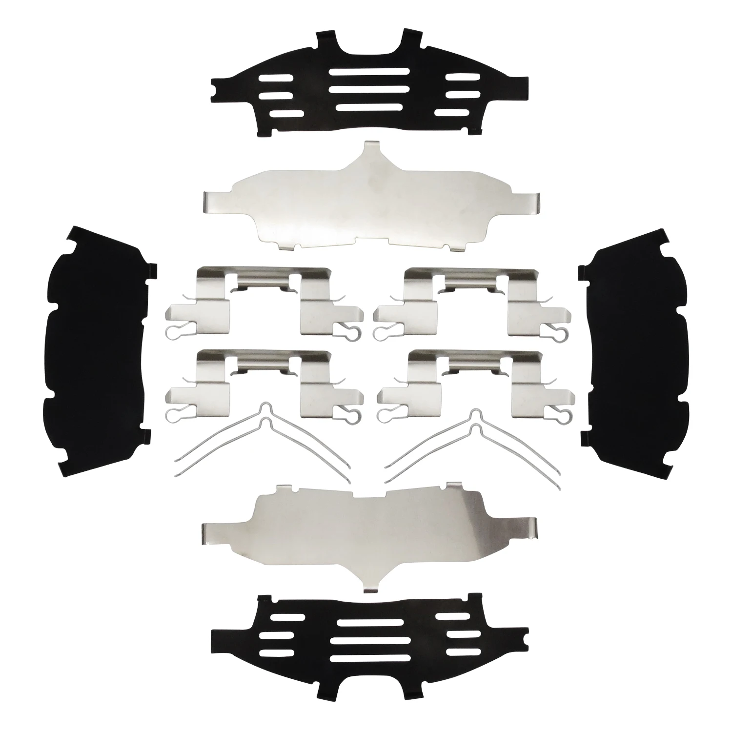 Front Disc Brake Pads Hardware Repair Kits For Nissan Frontier D40BB Navara D40T Engine QR25DE YD25DDTI D1080-JR70A Autoparts