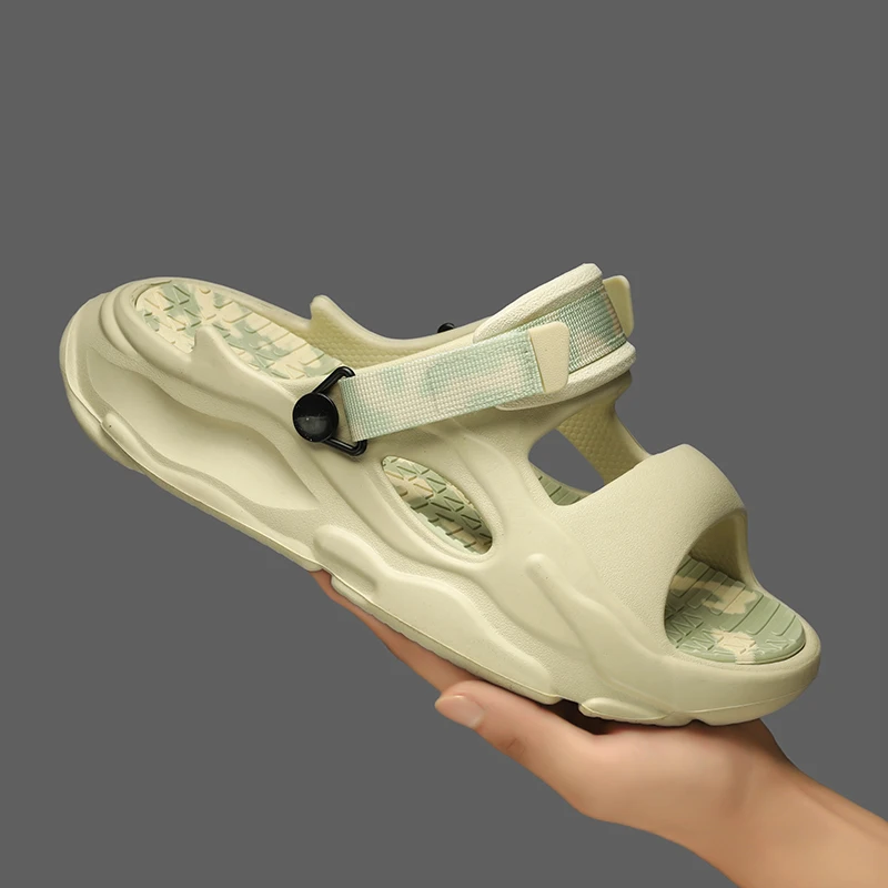 

Summer Casual Mens Sandals Fashion Beach Shoes Comfortable Anti Slip Quick Drying Soft Sole Bottom Sandal Slipper Flat Footwear