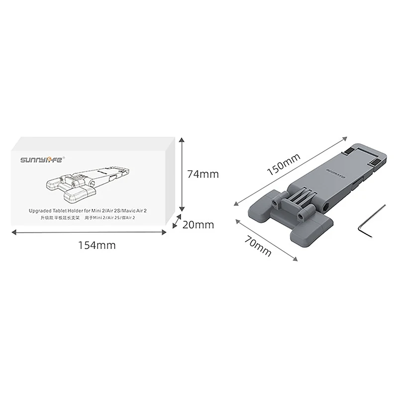 Tablet estendido Bracket Mount, Drone Suporte Controle Remoto, Tablet Clip, Acessório