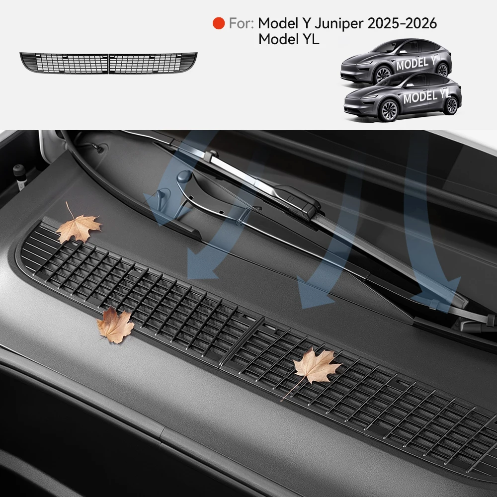 YZ Air Inlet Protective Cover For Tesla Model Y YLJuniper Highland Model 3 Anti-insect Anti-fouling Front Air-Conditioning Cover