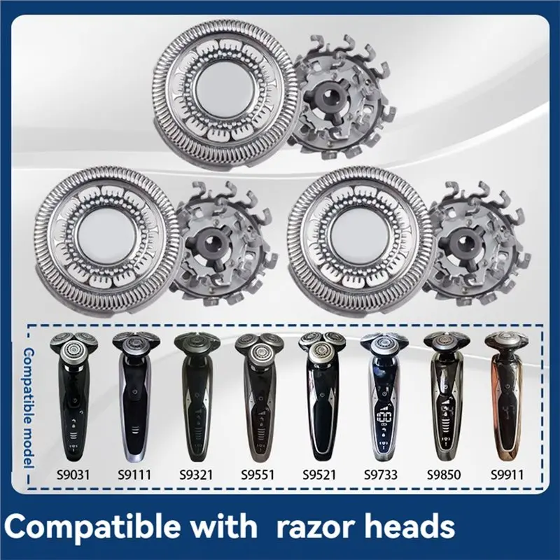 Replacement RQ12 Shaver Heads For Series S9000 S9911 S9731 S9711 S9511 S9111 S9031- RQ1280 SH90 Accessories Razor