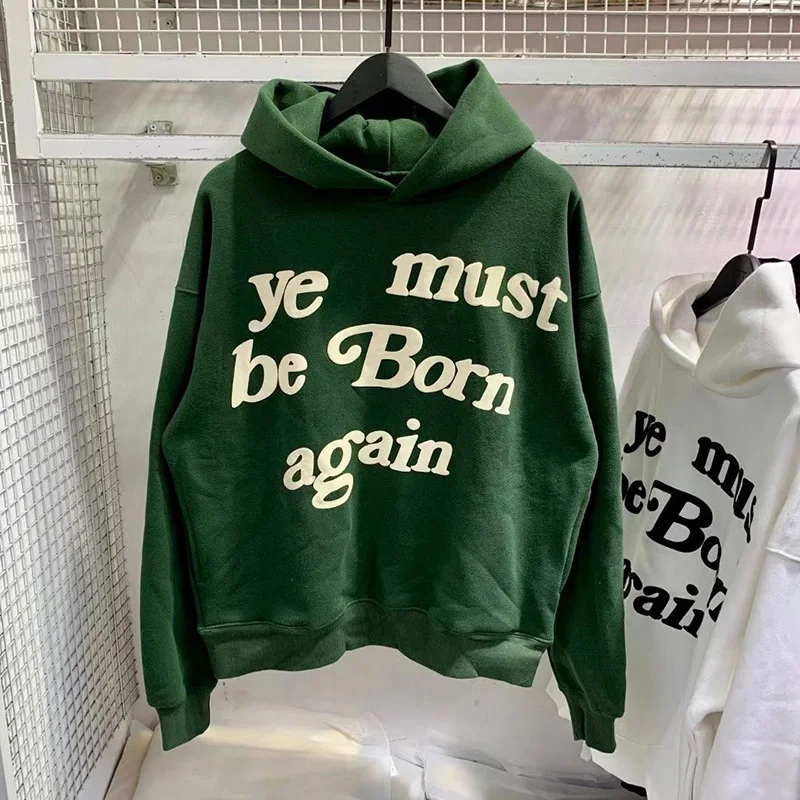 23FW クラシックフォームロゴ Ye Must Be Born Again パーカー男性女性